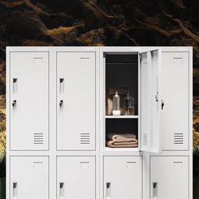 Szafka socjalna ubraniowa BHP szara: IGOREK 1 Plus