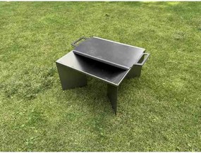 Płyta grillowa do ogniska ogrodowego 62 x 30 x 3cm, stalowa CORGARDEN 1073