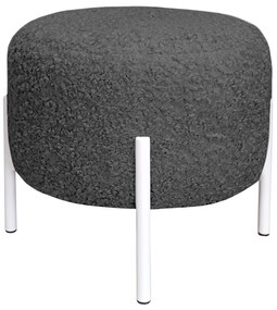 Pufa OLA LOFT ławka podnóżek metal biały Rolf7