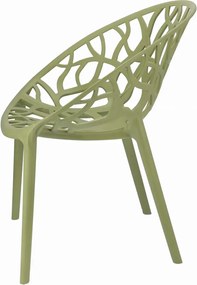 Ażurowe Nowoczesne Krzesło Na Balkon Szałwia T5-P18