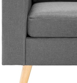 3-osobowa jasnoszara sofa z podnóżkiem - Muria 4Q