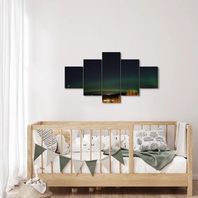 Obraz zorzy polarnej (125x70 cm)