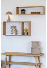 Wielopoziomowa bambusowa półka w naturalnym kolorze 70 cm Ember – House Nordic