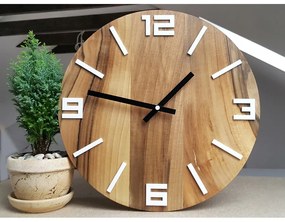 Zegar na ścianę nowoczesny efektowny okrągły cichy do kuchni salonu pokoju