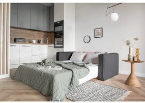 Ciemnoszara rozkładana sofa 168 cm Lucky Lucy – Miuform