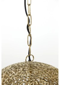 Lampa wisząca w kolorze złota z metalowym kloszem ø 45 cm Sinula – Light &amp; Living