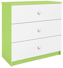 Komoda dziecięca z szufladami - biało M3-S56