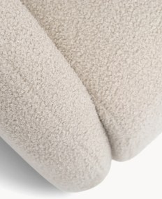 Sofa rozkładana Nubi trzyosobowa 140 cm z pojemnikiem - jasny beżowy boucle Quelle 03