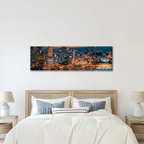 Obraz miasta nocą (170x50 cm)