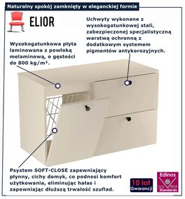 Kaszmirowa wisząca szafka łazienkowa pod umywalkę C6-Z42