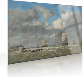 Obraz na szkle - Eugène Boudin, Le Havre, reprodukcje (70x50 cm)