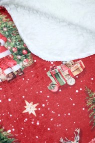 Koc świąteczny z barankiem NOEL, 130 x 160 cm