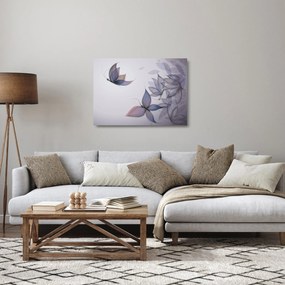 Obraz na szkle - Rysowanie motyli (70x50 cm)