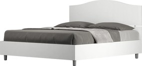 Łóżko wyposażone w stelaż z listwami 160x190 Frassino biała Dores