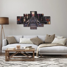 Obraz mostu kolejowego (125x70 cm)