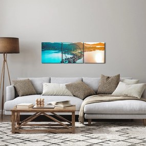 Obraz - Bora Bora (z zegarem) (90x30 cm)