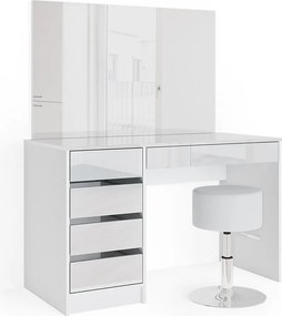 Stół o jamierze biały 120x55x75 sherry