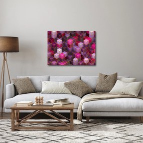 Obraz fioletowych kostek (70x50 cm)