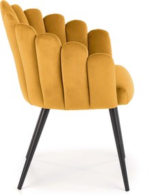 Krzesło na czterech nogach w stylu glamour K410