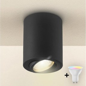 Brilagi - LED RGBW ściemnialna oprawa punktowa MIA 1xGU10/6W/230V 100x80 mm czarna