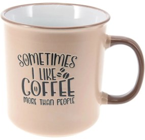 Kamionkowy kubek Coffee kremowy, 710 ml