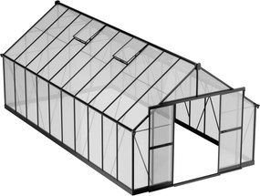 Szklarnia 245 x 305 x 606 cm, wzmocniona konstrukcja, poliwęglan 6 mm