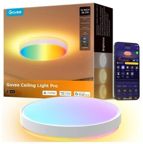 Govee - LED RGBIC Plafon ściemnialny LED/49W/230V 2700-6500K Wi-Fi