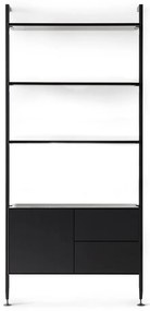 Czarny regał w dekorze dębu 94x210 cm Edge by Hammel – Hammel Furniture