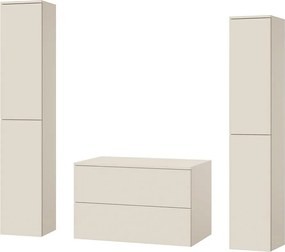 Zestaw łazienkowy szafka +2 słupki Color Macadamia (2S80+2D160 X2)