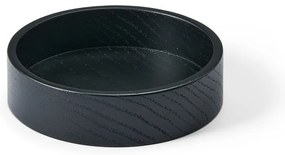 Czarny drewniany pojemnik dekoracyjny ø 11x3 cm Circle S – LIND DNA