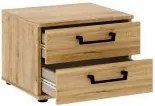 Loftowa szafka nocna z dwoma szufladami Oriental Tree 011