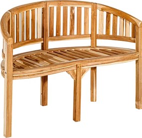 Ławka ogrodowa z drewna teakowego, klasyczny design, 120 cm