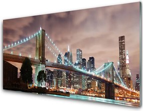 Panel Szklany Monumentalny Most nad Metropolią
