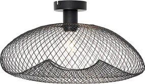 Nowoczesna lampa sufitowa czarna - Zora