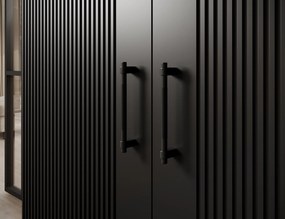 Komoda RAFTT 122x140 cm, czarna