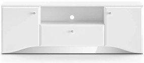 Szafka RTV BLANC 03 1D2S 160 biały połysk ML MEBLE