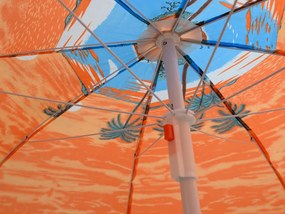 Parasol SUNSET BEACH 180 cm, pomarańczowy