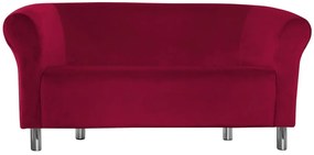 Sofa Milo MG31 czerwony nogi chrom