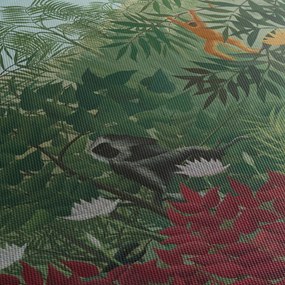 Obraz - Henri Rousseau, Tropical Forest with Monkeys, reprodukcje (170x50 cm)
