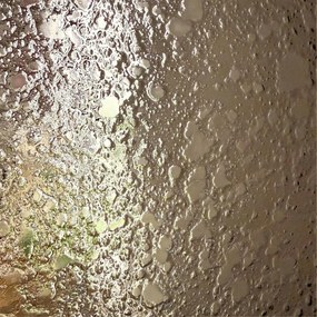 Ścianka prysznicowa WALK IN FIX artystyczna brązowa 8 mm ARTE Frozen Round Brown MASSI | Różne rozmiary : Kolor profili kabiny - czarny, Szerokość ścianki - 120 cm, Typ montażu - WALK in FIX (Do ściany)