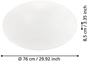 Biała lampa sufitowa LED GIRON – EGLO
