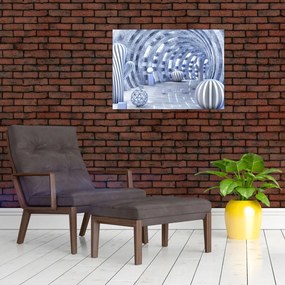 Obraz - abstrakcja 3D (70x50 cm)