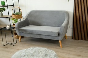 Szara 2-osobowa sofa CORANTI VELVET