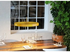 Żółta lampa wisząca LED z metalowym kloszem ø 43 cm Asteria – UMAGE