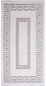 Szarobeżowy bawełniany dywan Vitaus Versace, 60x90 cm