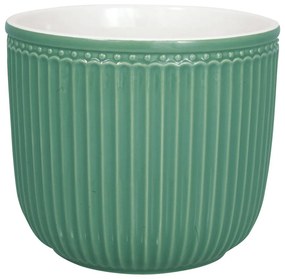 Zielona ceramiczna doniczka Green Gate Alice, ø 14 cm