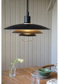 Czarna lampa wisząca Markslöjd Kikrenes, ø 48 cm