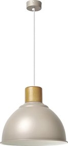 Lampa sufitowa VALAN w stylu klasycznym i nowoczesnym - wys. 100 cm x g?. 34 cm - E27 60W - stal i drewno - IP20 - mokka