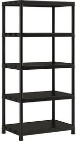 Półka na narzędzia Plus XL / 5 Czarna 90 x 60 x 187 cm