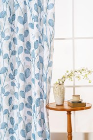 Designerska zasłona VIENTE 140x270 cm, wzorzysta Zawieszanie: Taśma z wiązaniami